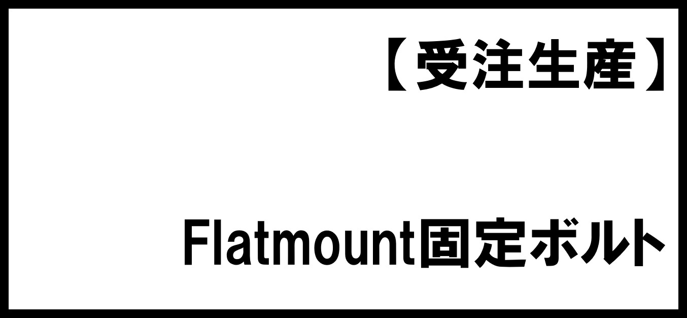 【低頭ストレートキャップ】リアキャリパー固定ボルト等（Flatmount）